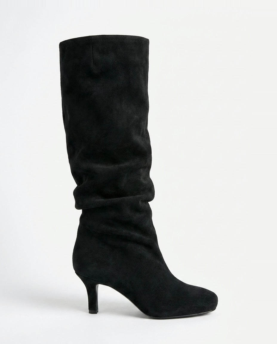Armelle Cormier | Slouchy Suede Stiletto Knee-High Boots