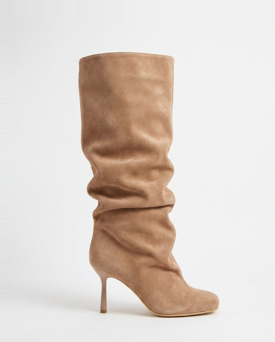 Armelle Cormier | Slouchy Suede Stiletto Knee-High Boots