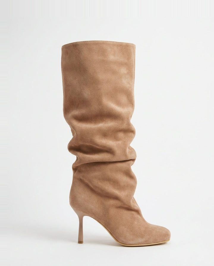 Armelle Cormier | Slouchy Suede Stiletto Knee-High Boots