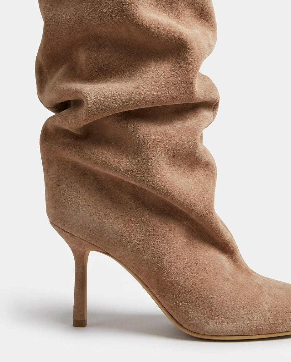 Armelle Cormier | Slouchy Suede Stiletto Knee-High Boots