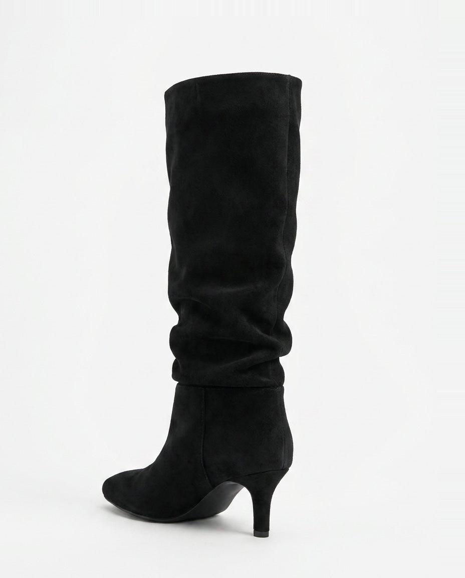 Armelle Cormier | Slouchy Suede Stiletto Knee-High Boots