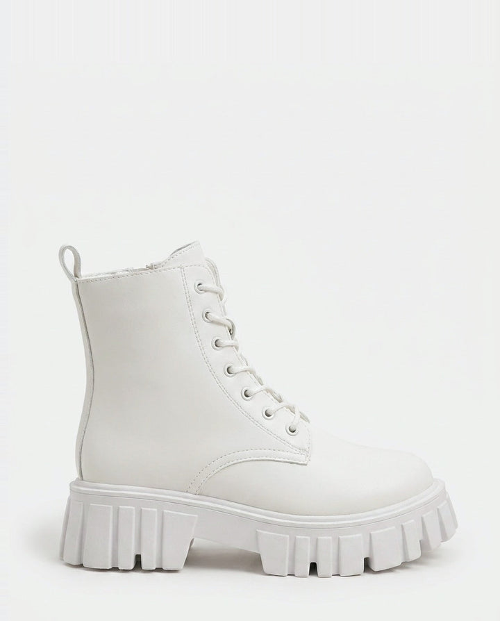 Briseis Montclar | Chunky Platform Lace-Up Ankle Boots