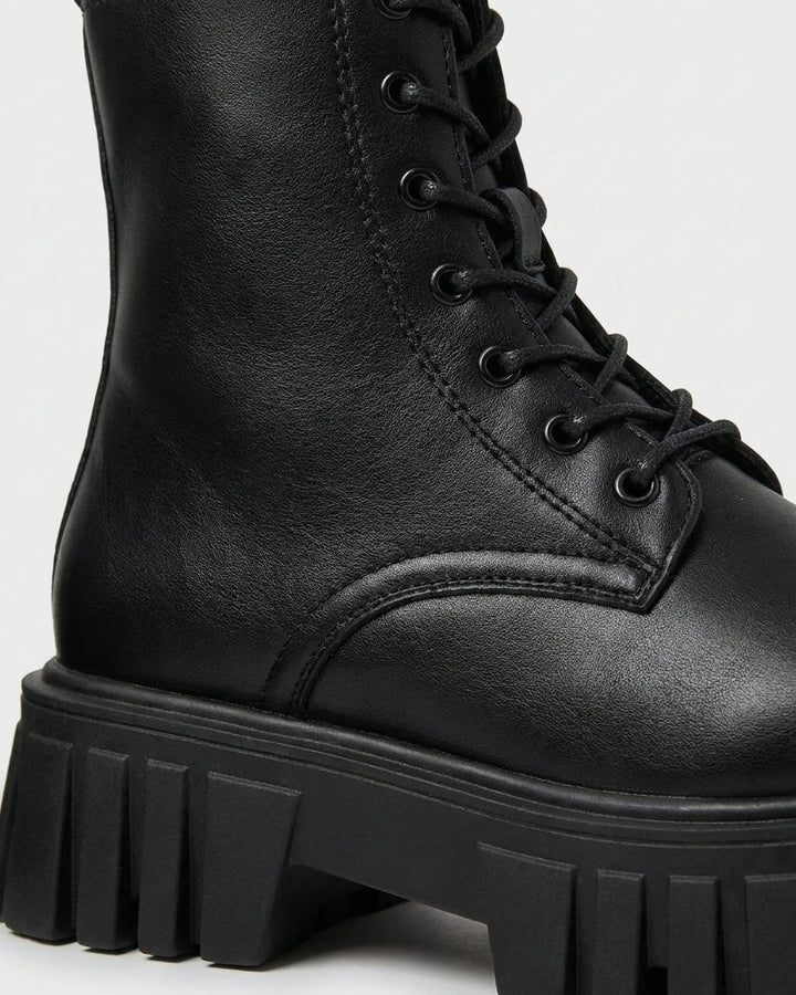 Briseis Montclar | Chunky Platform Lace-Up Ankle Boots