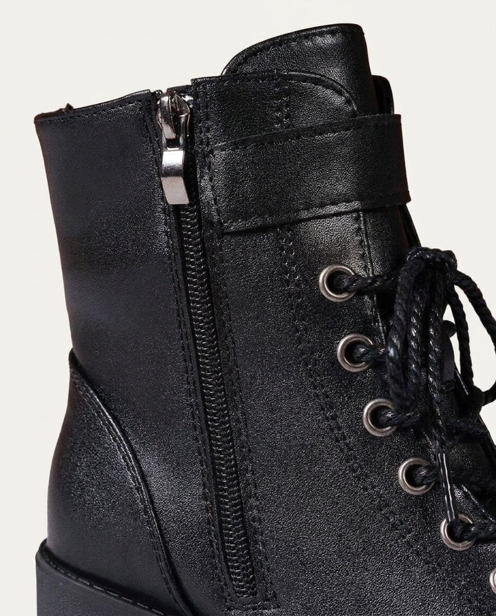 Priscille Charnay | Buckle Strap Chunky Sole Ankle Boots