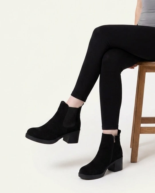 Calixte Verlaine | Platform Block Heel Chelsea Boots