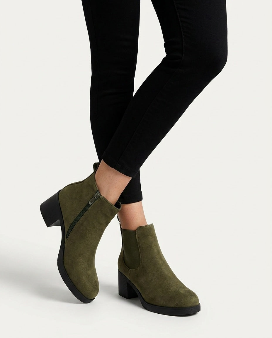 Calixte Verlaine | Platform Block Heel Chelsea Boots