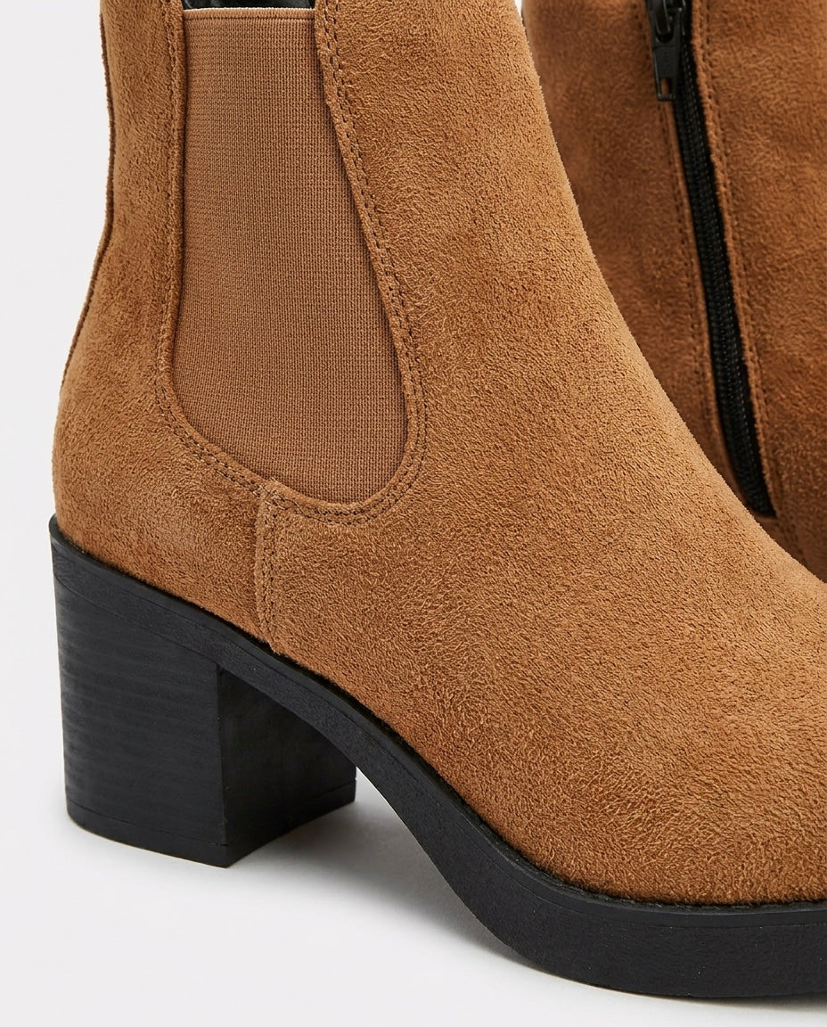 Calixte Verlaine | Platform Block Heel Chelsea Boots