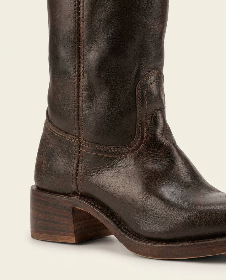 Béa Drouin | Stacked Block Heel Knee-High Boots
