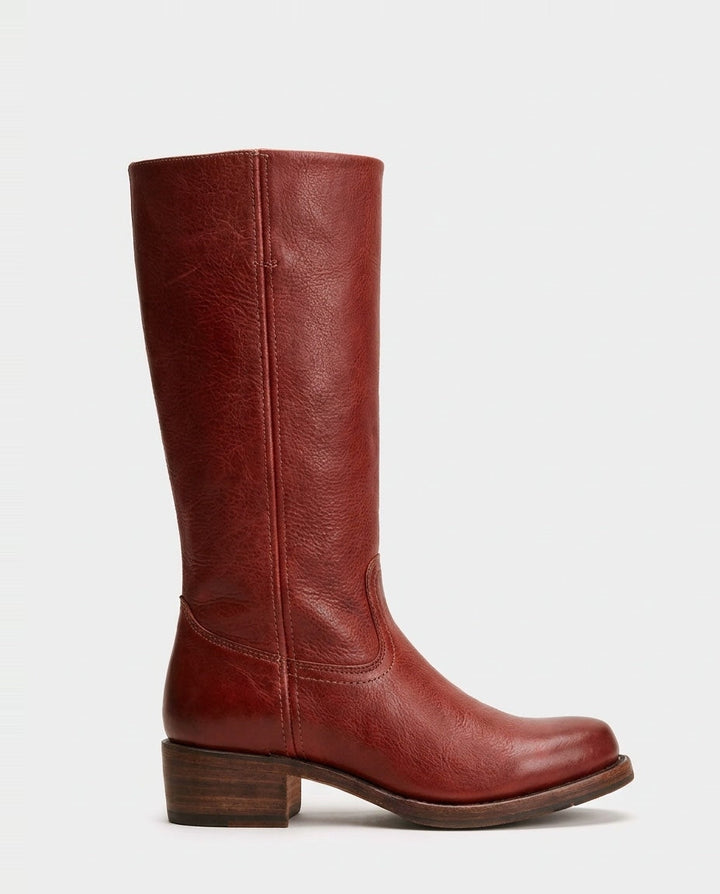 Béa Drouin | Stacked Block Heel Knee-High Boots