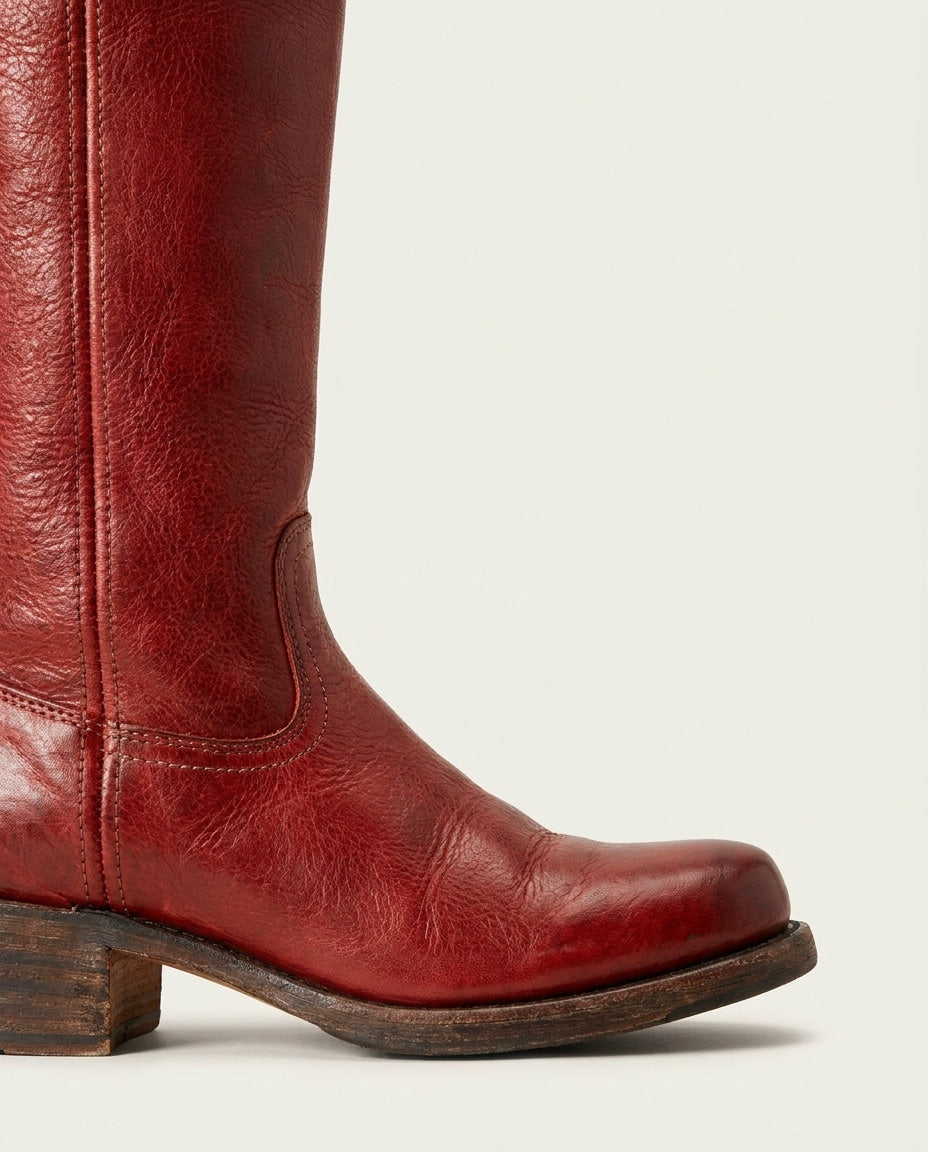 Béa Drouin | Stacked Block Heel Knee-High Boots