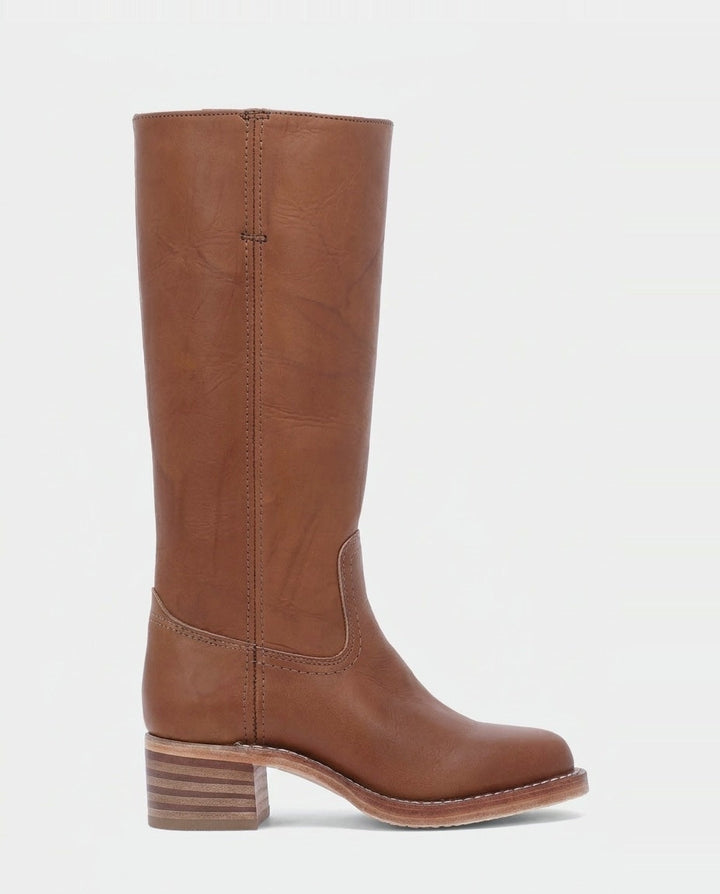 Béa Drouin | Stacked Block Heel Knee-High Boots