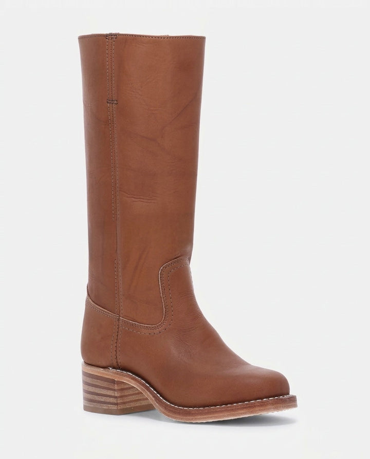 Béa Drouin | Stacked Block Heel Knee-High Boots