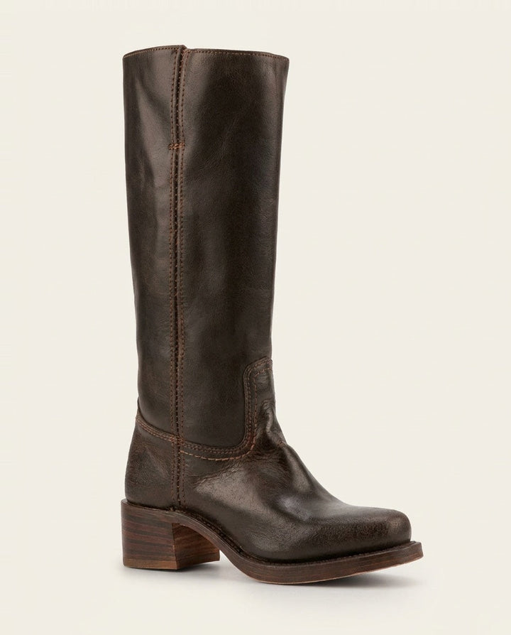 Béa Drouin | Stacked Block Heel Knee-High Boots