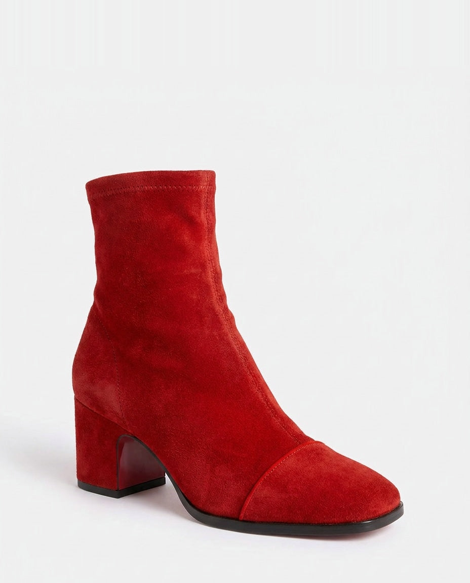 Rose Céret | Piped Toe Block Heel Ankle Boots