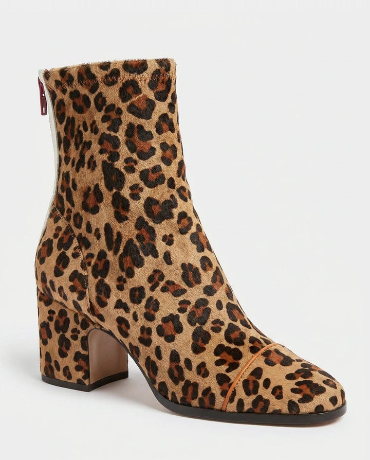 Rose Céret | Piped Toe Block Heel Ankle Boots
