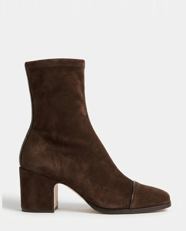 Rose Céret | Piped Toe Block Heel Ankle Boots