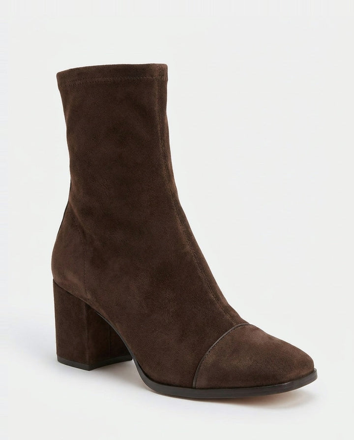 Rose Céret | Piped Toe Block Heel Ankle Boots