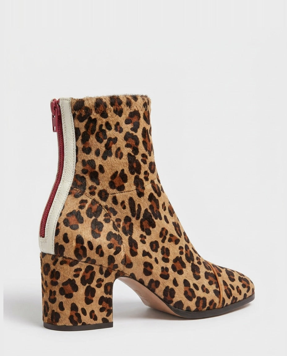 Rose Céret | Piped Toe Block Heel Ankle Boots