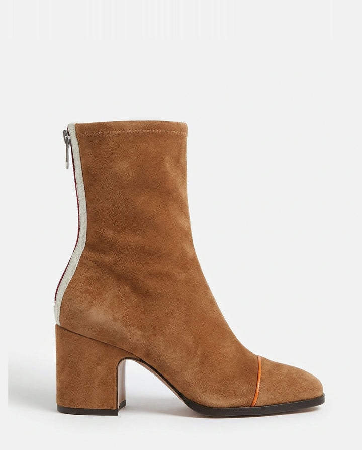 Rose Céret | Piped Toe Block Heel Ankle Boots