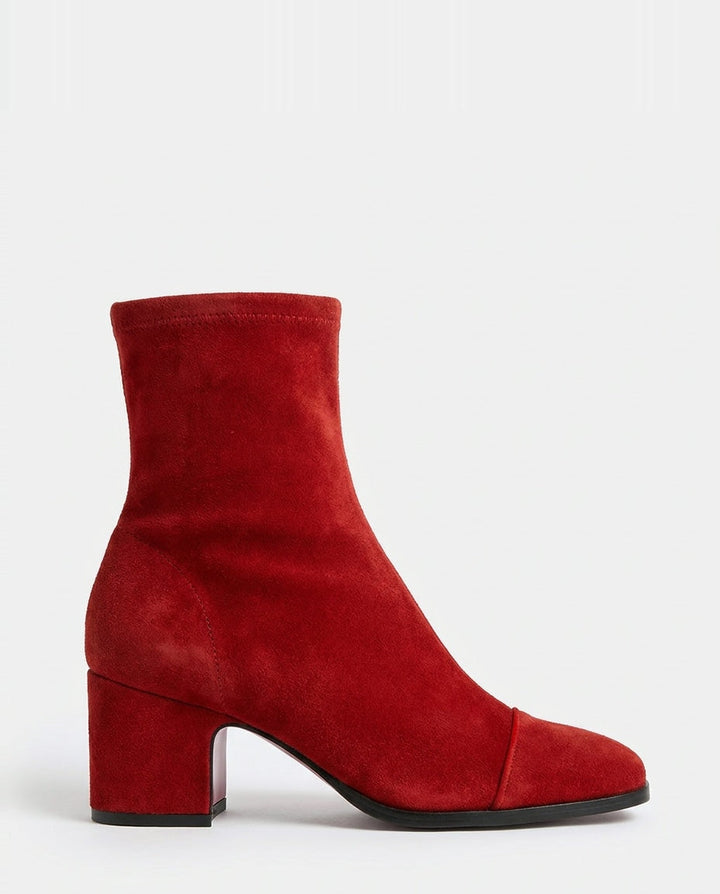 Rose Céret | Piped Toe Block Heel Ankle Boots