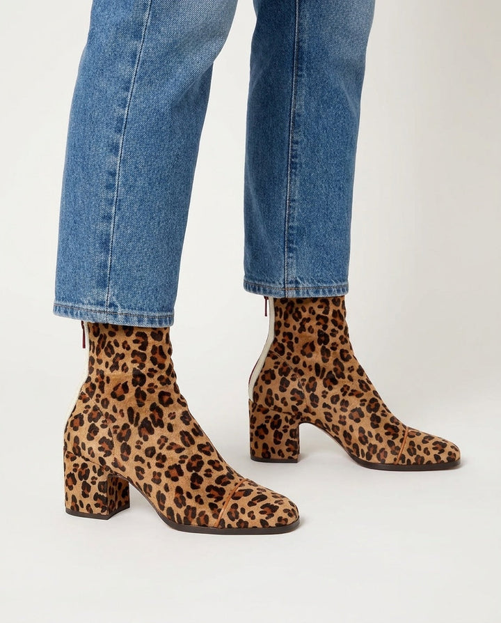 Rose Céret | Piped Toe Block Heel Ankle Boots