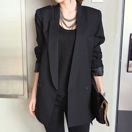 Gaëlle Delord | Chic Notched Collar Blazer For Women