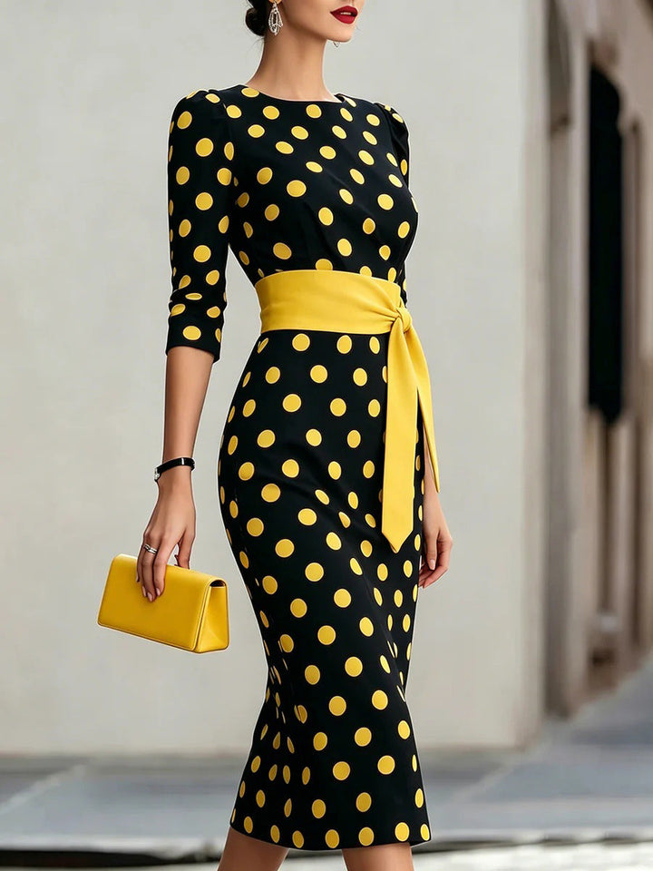 Laurène Courson | Polka Dot Midi Dress For Women