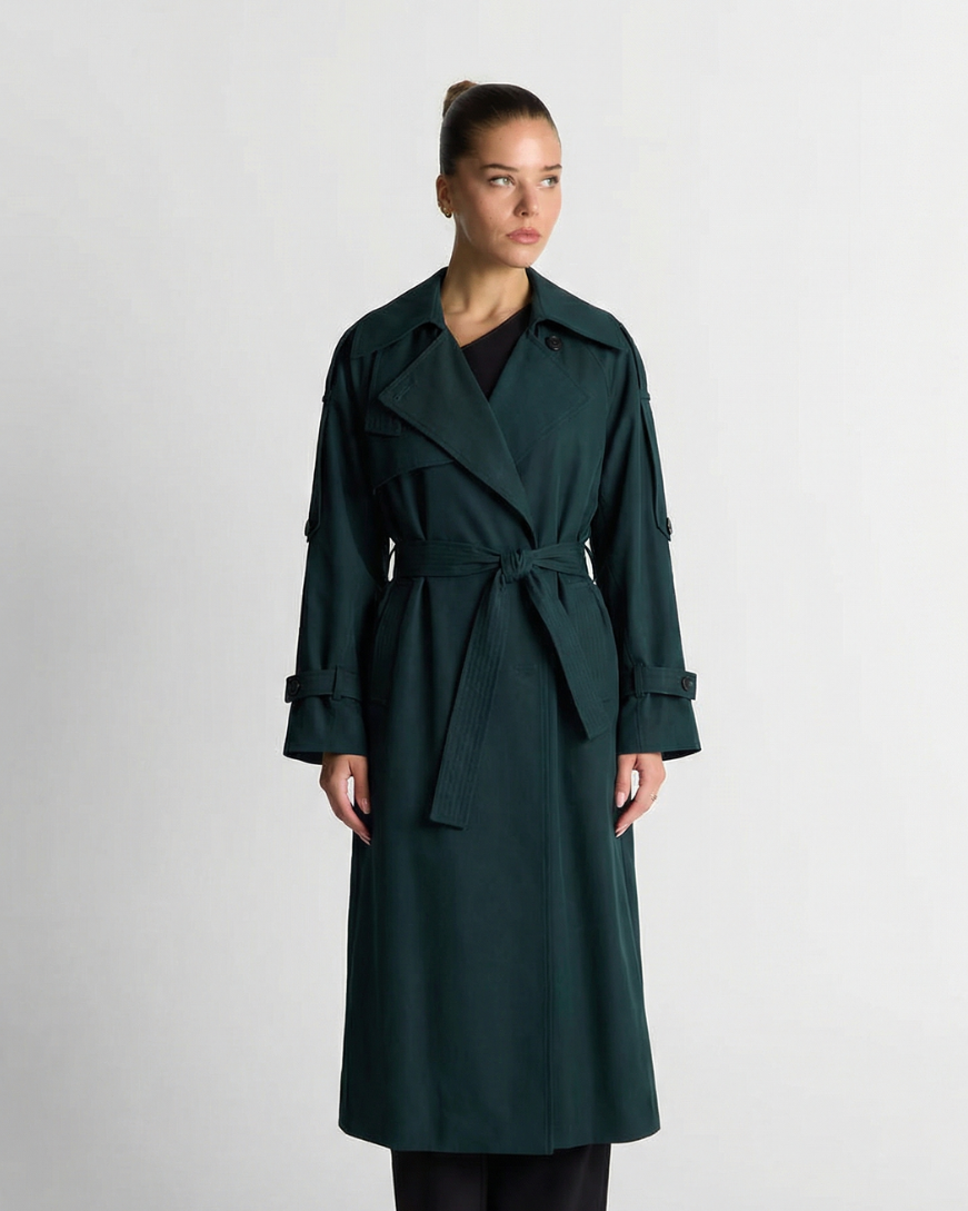 Florence Rouvier  | Longline Belted Trench Coat