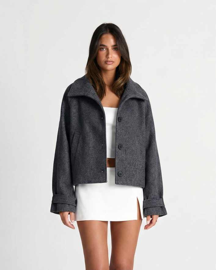 Esmée Dargent | Cropped Textured Wool Jacket