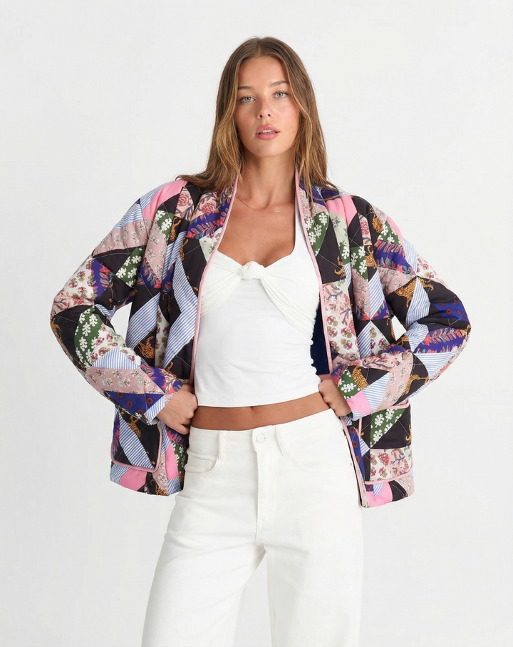 Daphné Clairval  | Quilted Patchwork Jacket