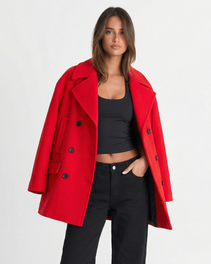 Cassandre Verneuil  | Double Breasted Longline Coat