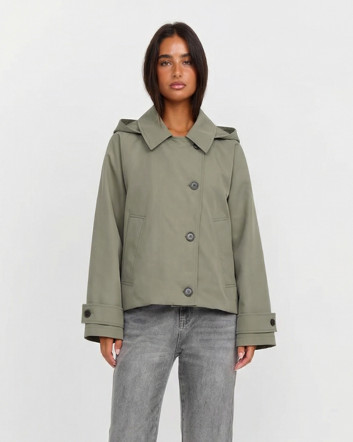 Danaé Vignal | Cropped Windbreaker with Hood