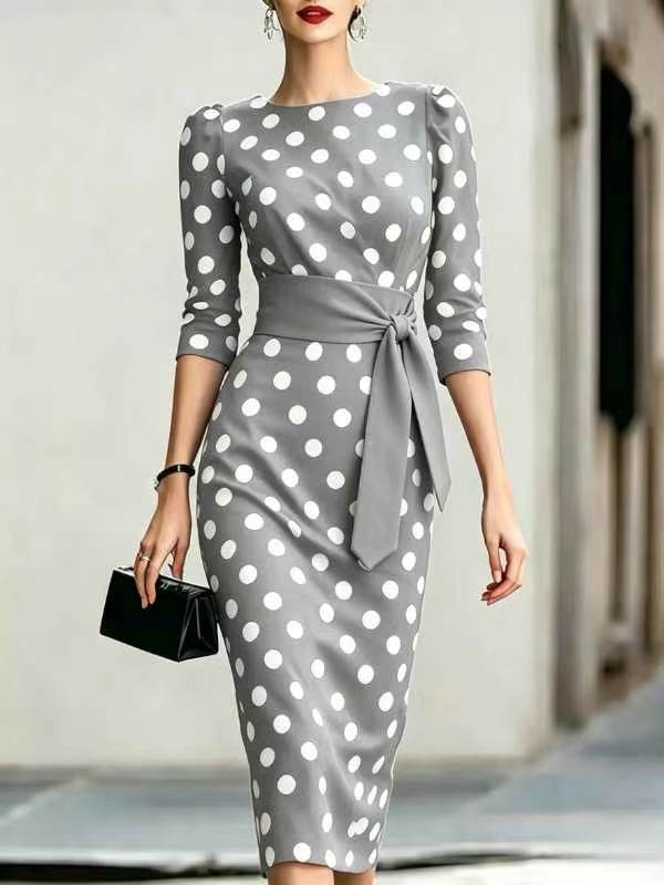 Laurène Courson | Polka Dot Midi Dress For Women