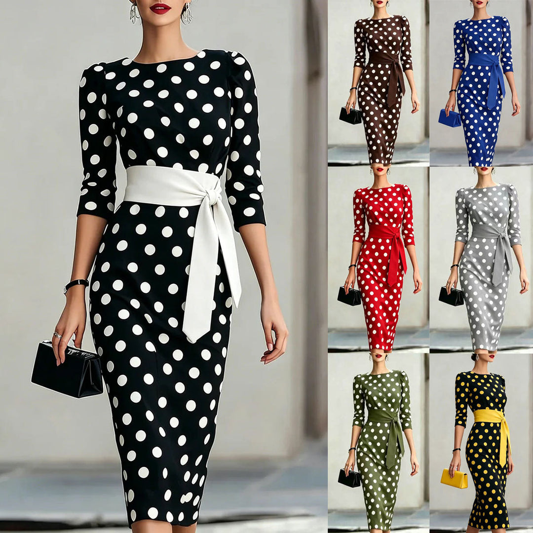 Laurène Courson | Polka Dot Midi Dress For Women