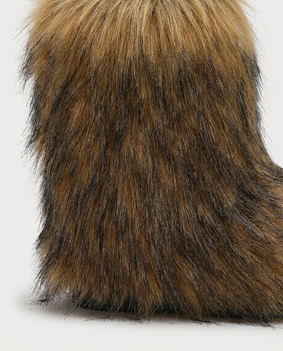 Évaine Solier | Chunky Shaggy Ankle Boots