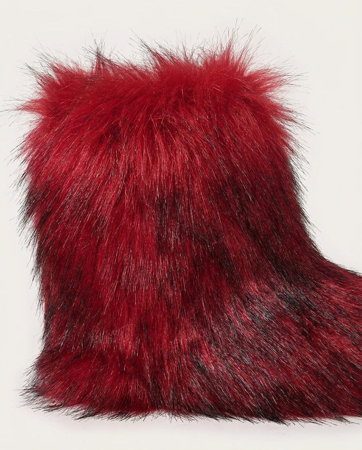Évaine Solier | Chunky Shaggy Ankle Boots