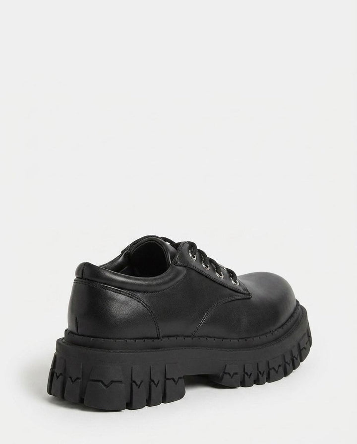 Berthe Louvier | Chunky Lug Sole Lace-Up Boots