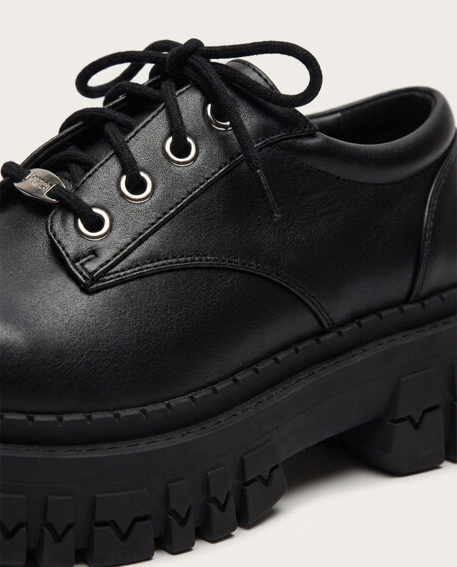 Berthe Louvier | Chunky Lug Sole Lace-Up Boots