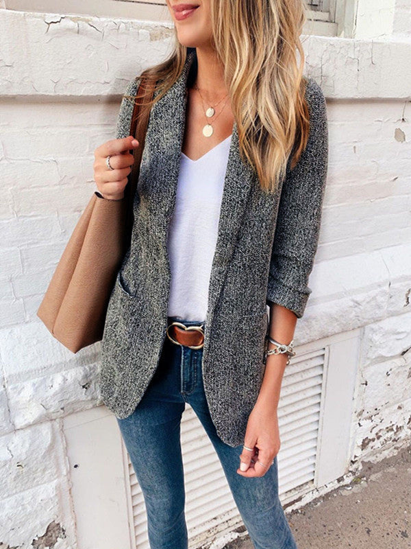 Émilie Bellac | Textured Knit Blazer For Women