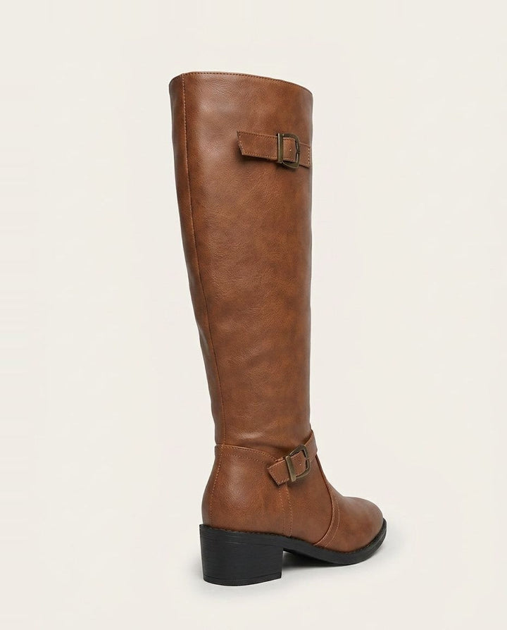 Clélia Rouen | Double Buckle Knee-High Boots