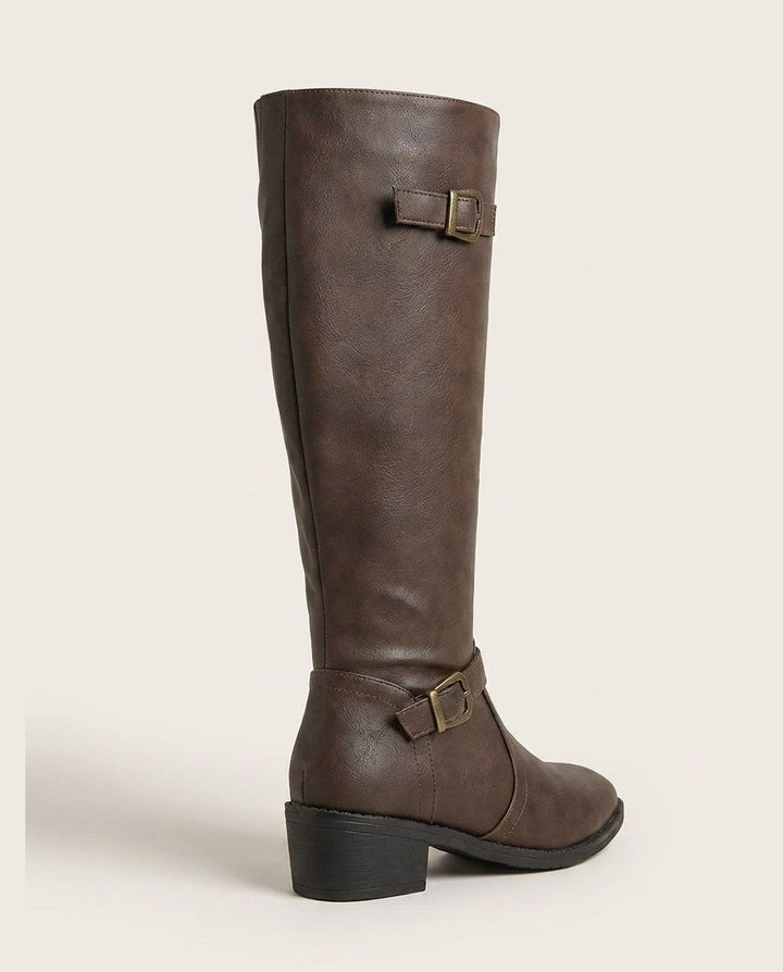 Clélia Rouen | Double Buckle Knee-High Boots