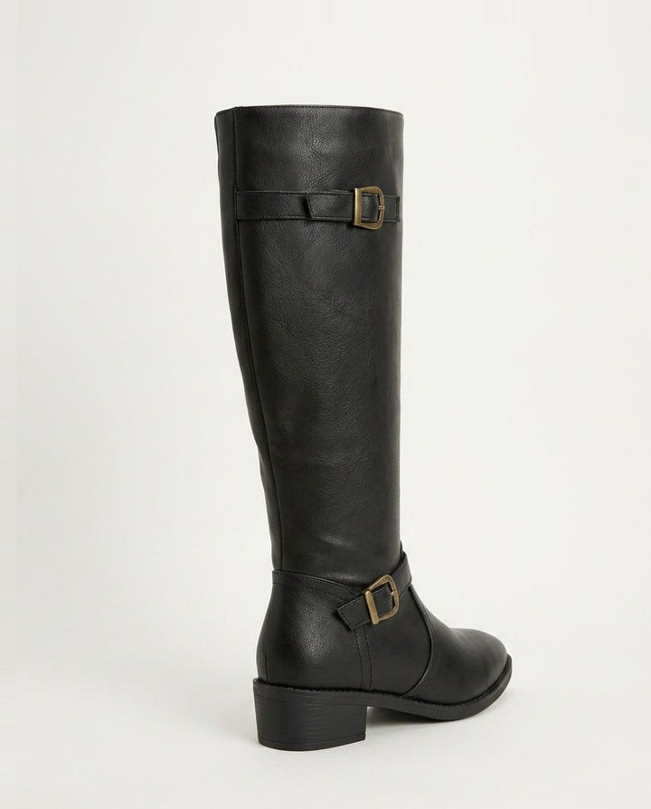 Clélia Rouen | Double Buckle Knee-High Boots