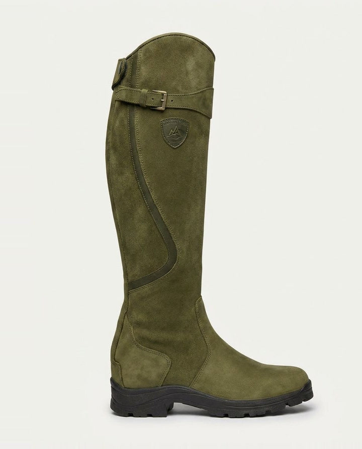 Danaë Brive | Buckle Strap Leather Knee-High Boots