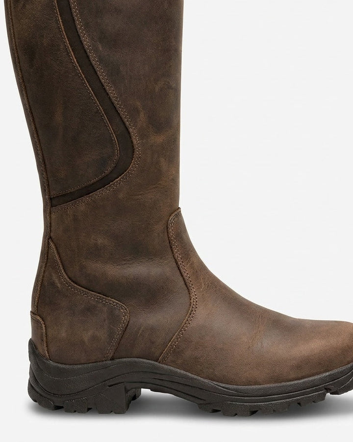 Danaë Brive | Buckle Strap Leather Knee-High Boots