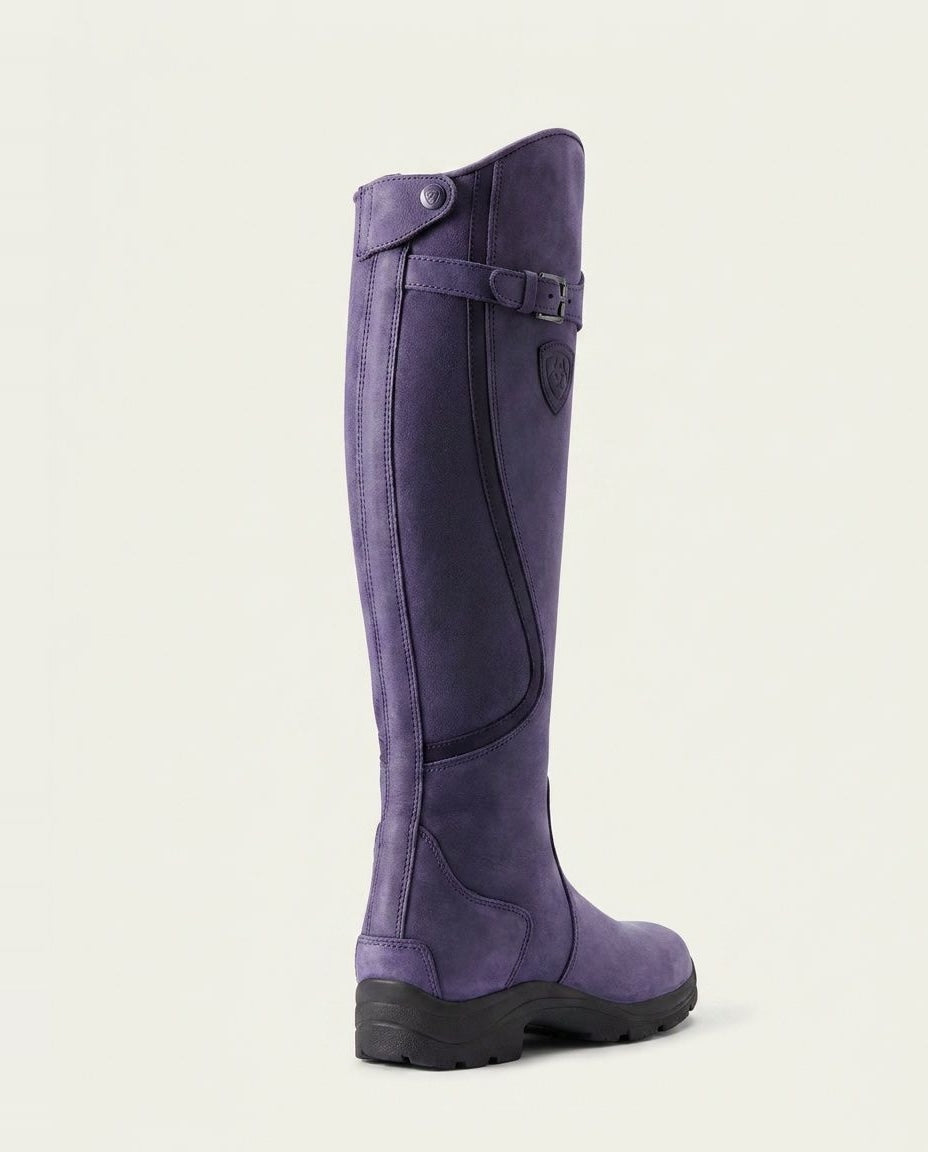 Danaë Brive | Buckle Strap Leather Knee-High Boots