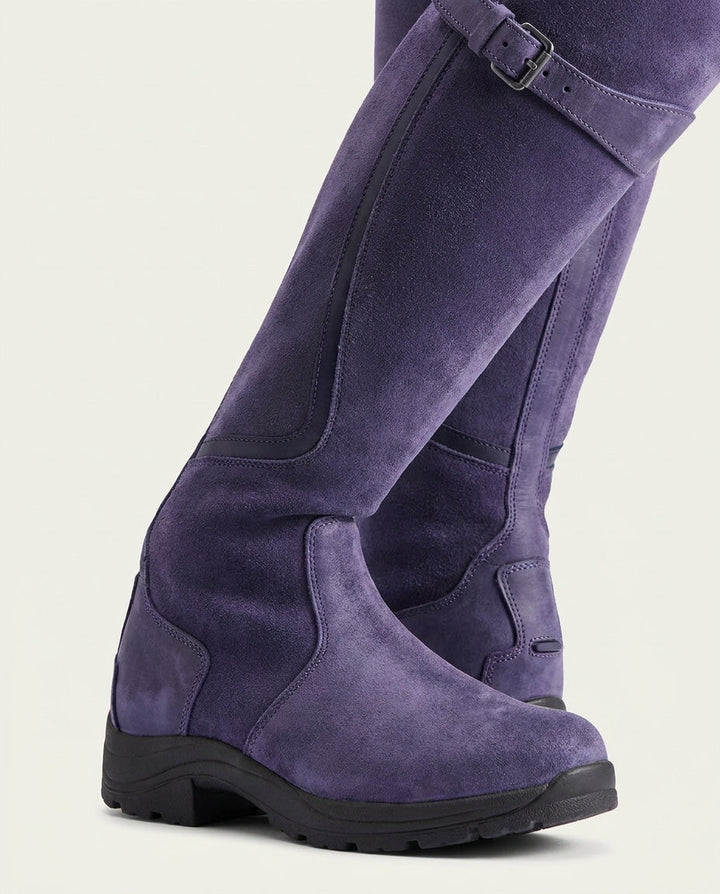 Danaë Brive | Buckle Strap Leather Knee-High Boots
