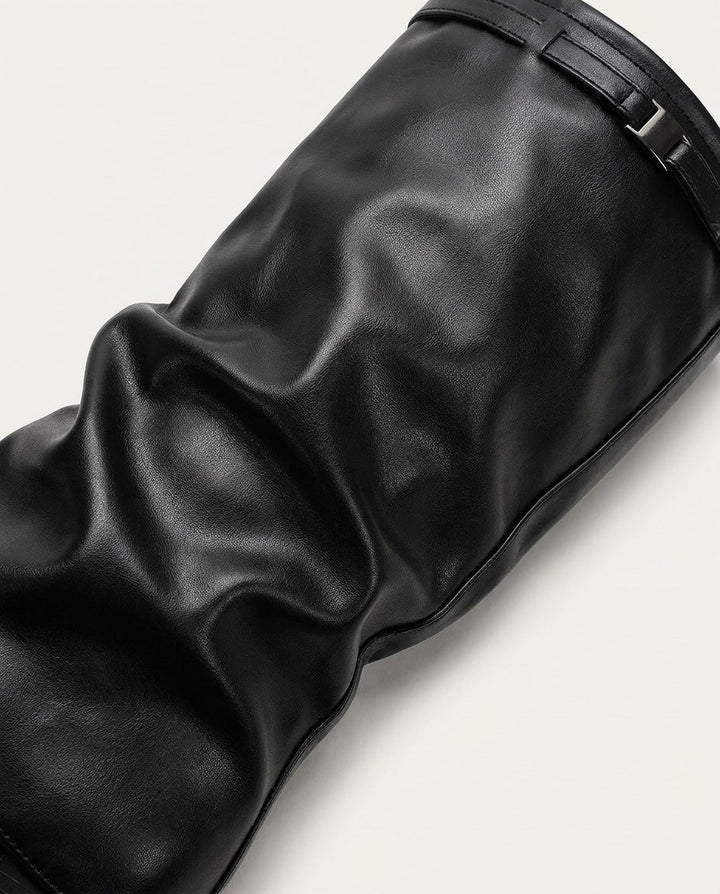 Théa Clairon | Fold-Over Cuff Buckle Strap Knee-High Boots
