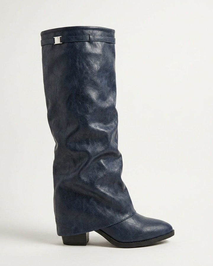 Joélie Marceau | Slouchy Foldover Cuff Knee-High Boots