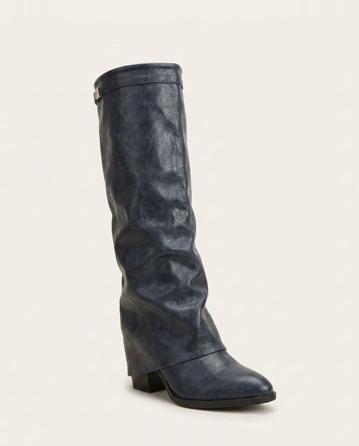 Joélie Marceau | Slouchy Foldover Cuff Knee-High Boots