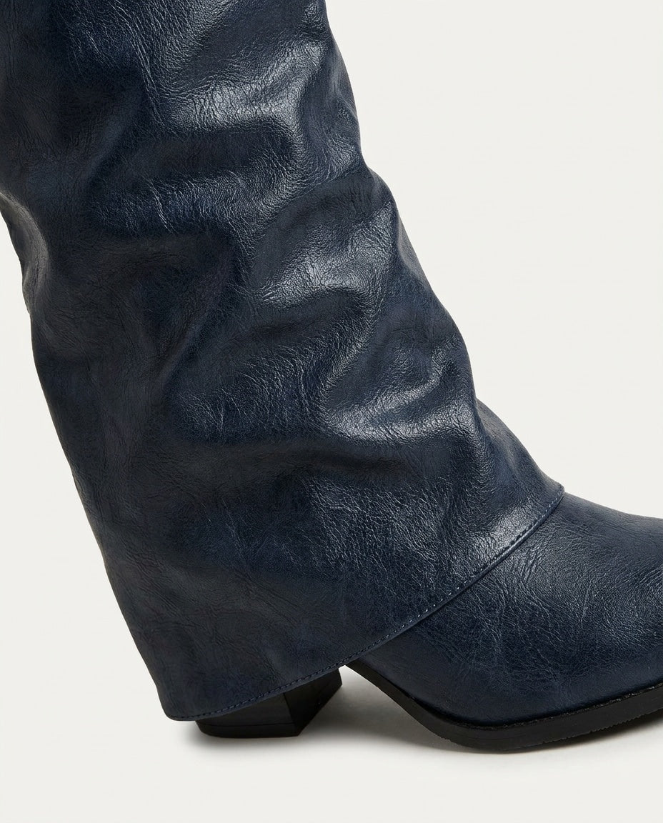 Joélie Marceau | Slouchy Foldover Cuff Knee-High Boots